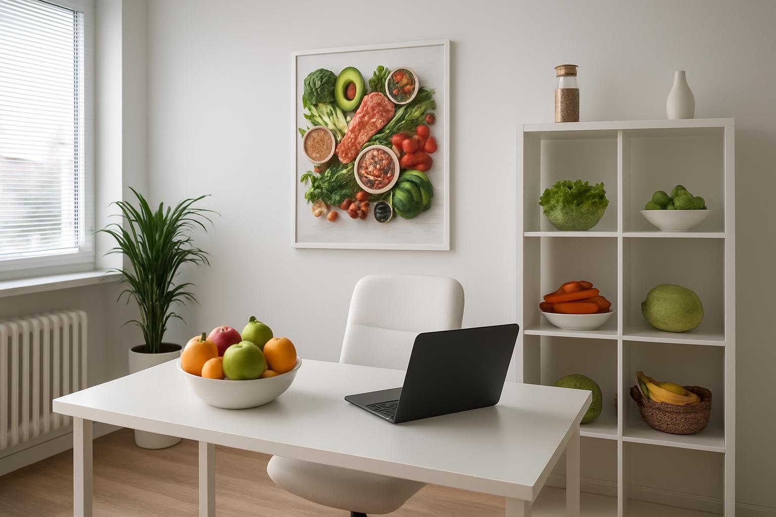 Talíř zdravého jídla s čerstvými ingrediencemi